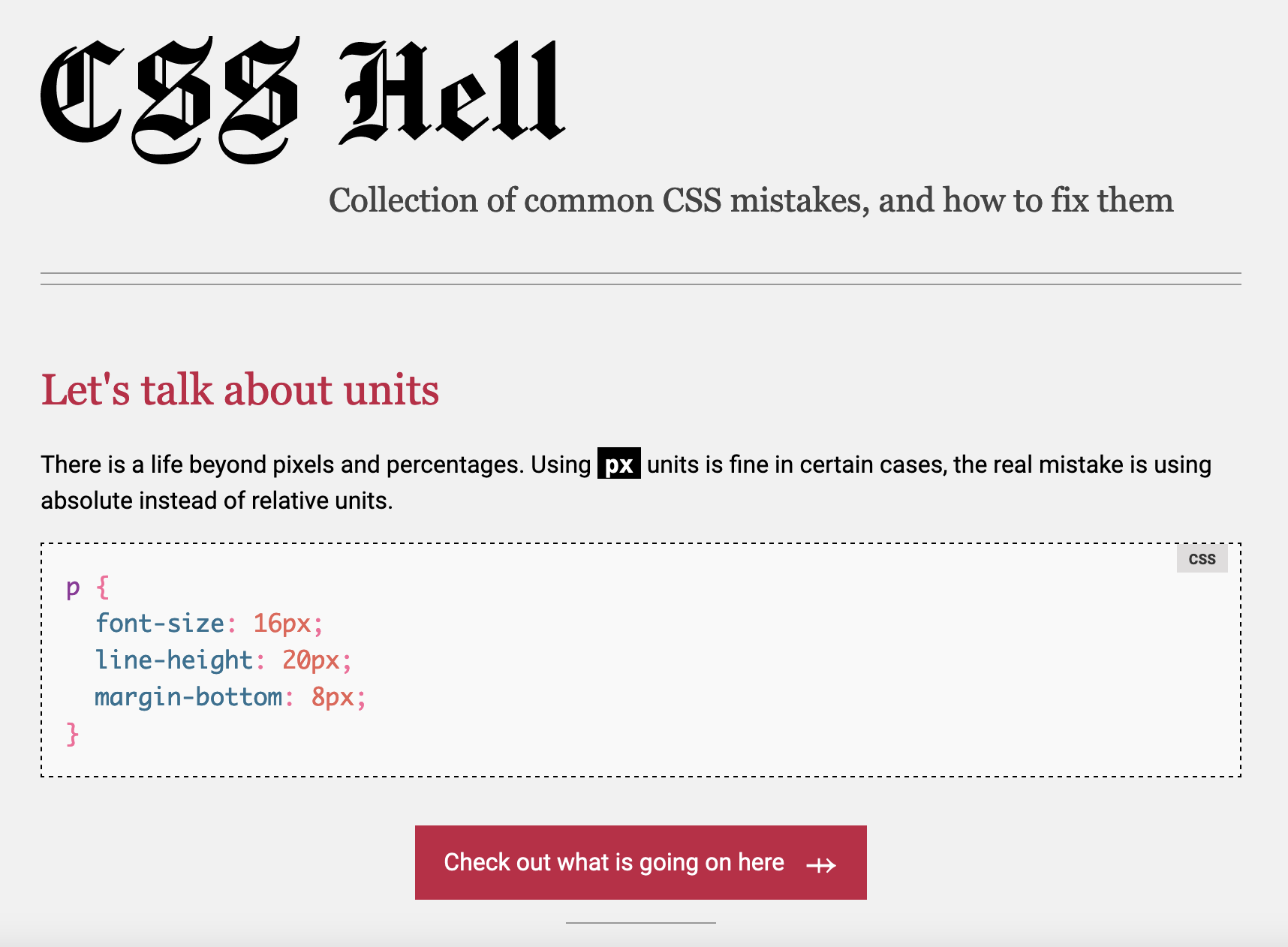 css hell
